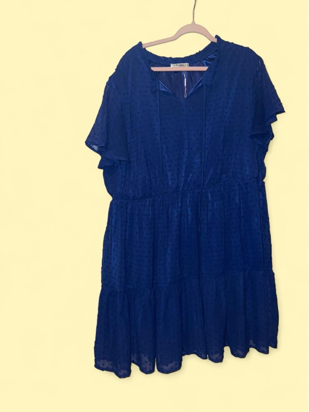 Women’s Blue Dot Babydoll dress